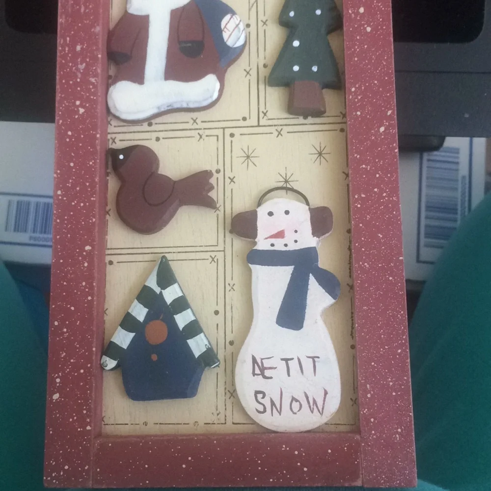 FINAL MARKDOWN 3D happy holidays Plaque